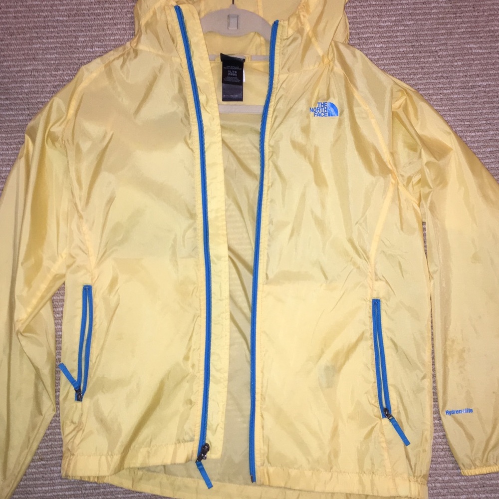 The North Face Yellow Rain Jacket / Windbreaker